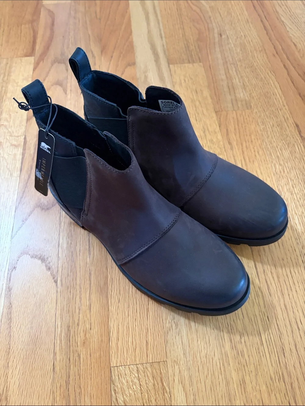 Sorel womens Dark Brown Chukka Chelsea Boots size 8.5 - Picture 1 of 5